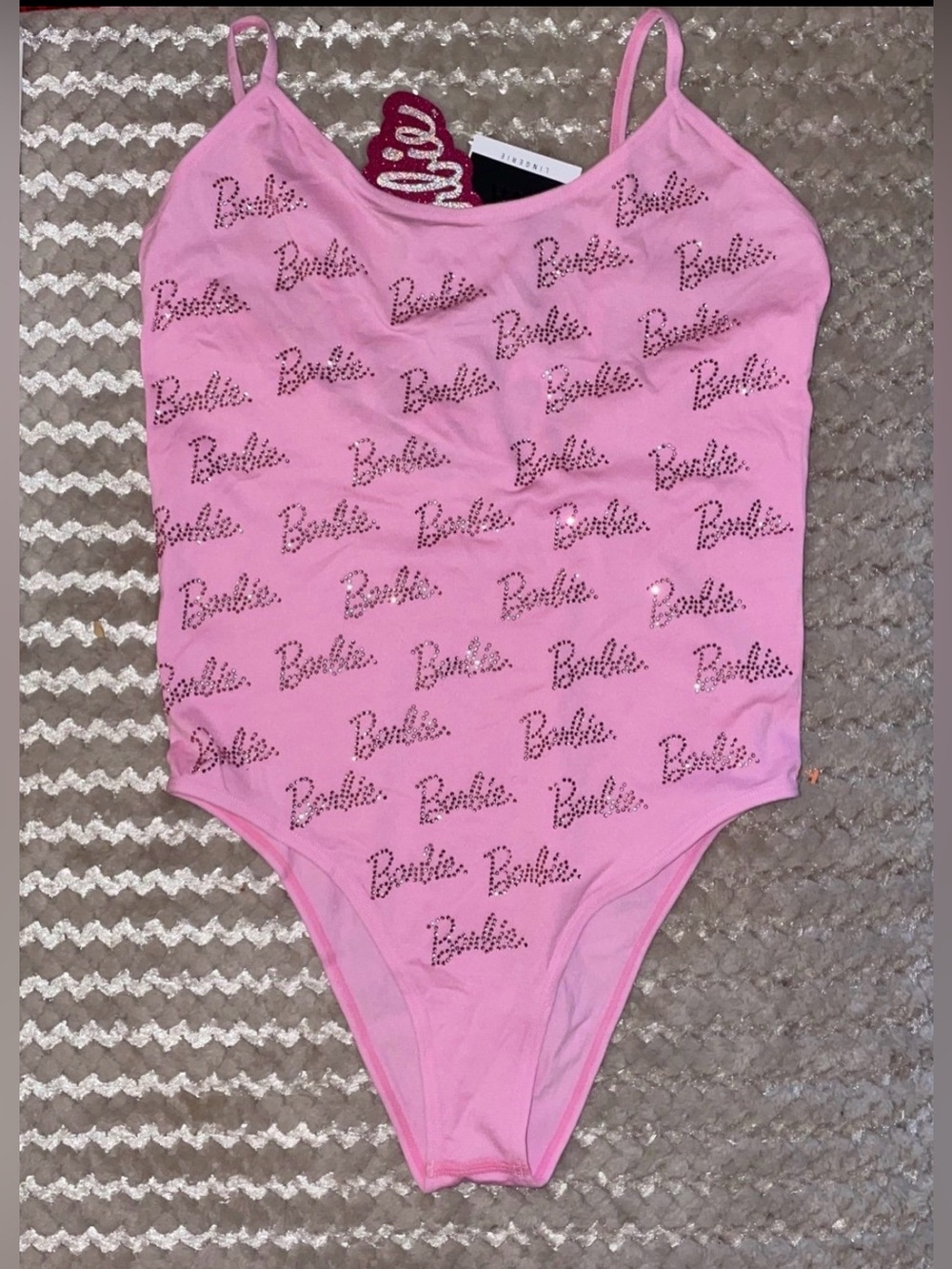 (M-L) Zara X Barbie Rhinestone Bodysuit - Picture 4 of 5